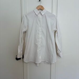Athleta Crisp White Oversized Dress Shirt